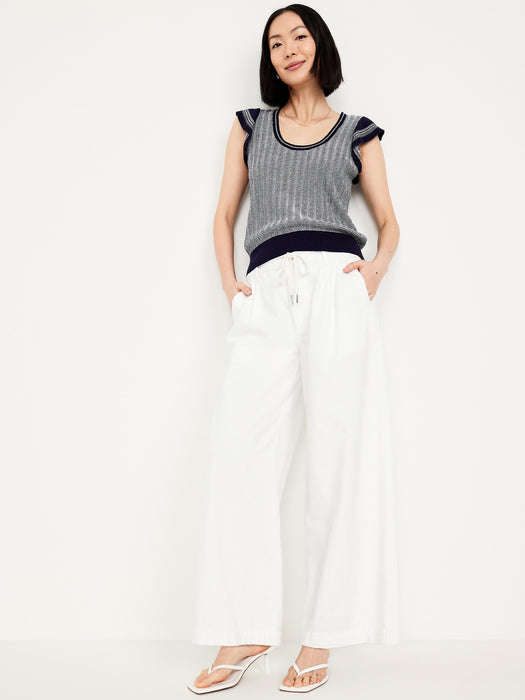 Flutter-Sleeve Sweater