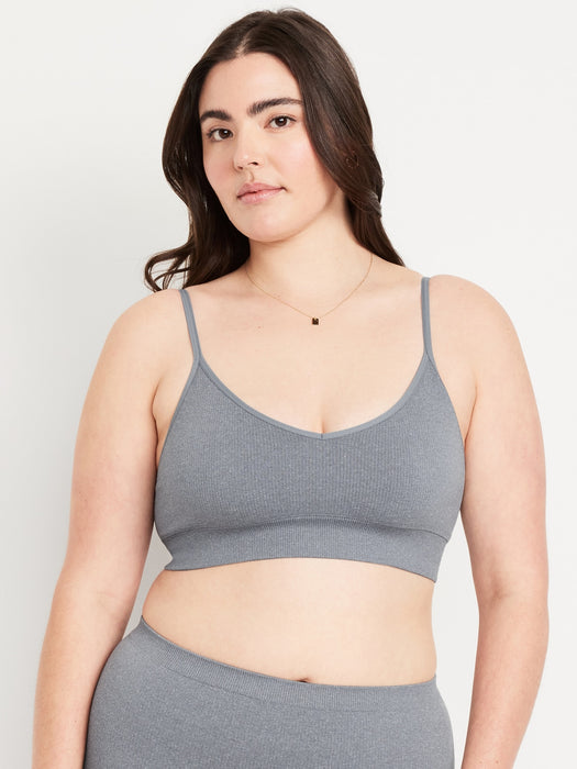 Seamless Ribbed Longline Bra