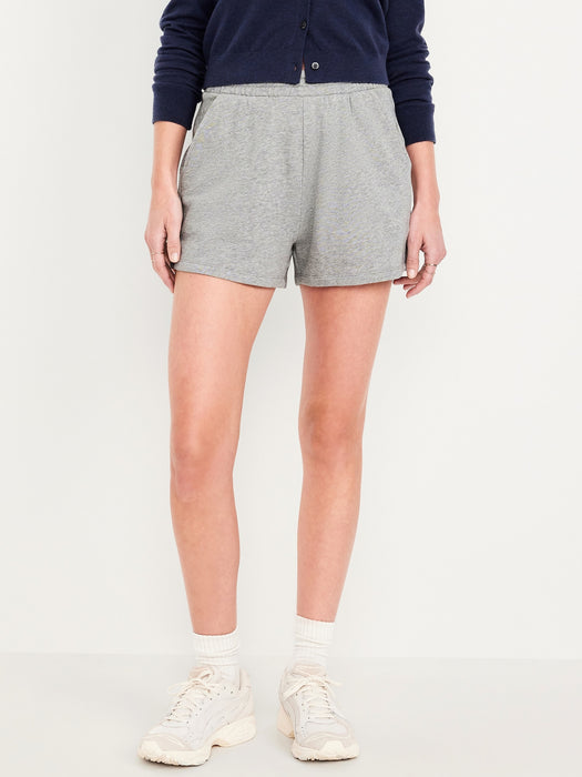 Extra High-Waisted SoComfy Sweat Shorts -- 3-inch inseam