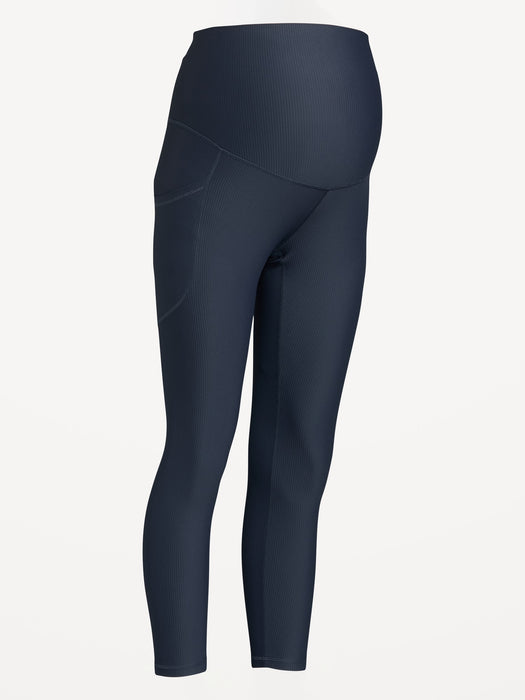 Maternity Full-Panel PowerSoft 7/8 Rib Leggings
