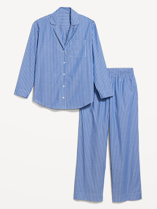 Poplin Pajama Pant Set