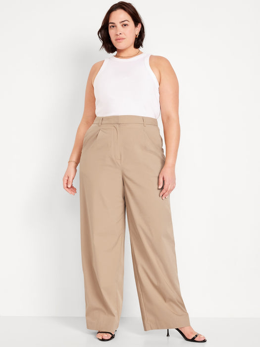 Extra High-Waisted Taylor Super Wide-Leg Trouser Pants