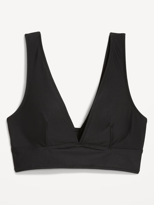 Matte Longline Bikini Swim Top
