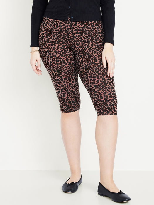 High-Waisted Fashion Layering Capri Legging