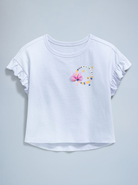 Birthday Graphic T-Shirt for Toddler Girls