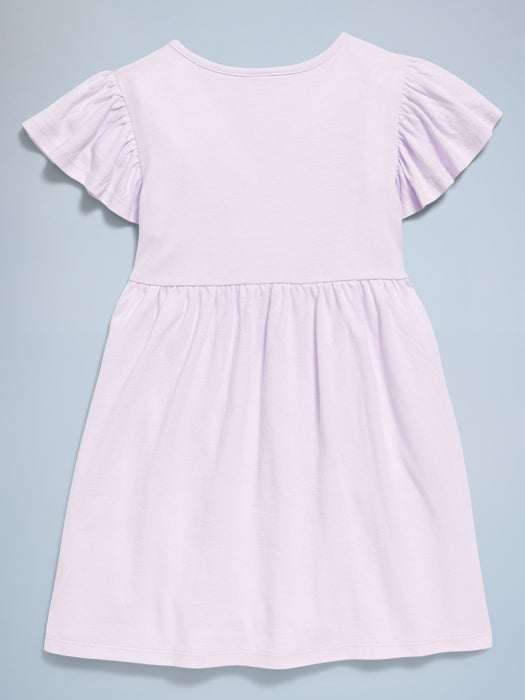 Birthday Embroidered Pockets Fit and Flare Dress for Toddler Girls