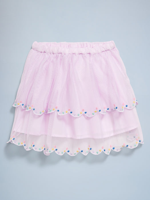 Birthday Tiered Tulle Skirt for Toddler Girls