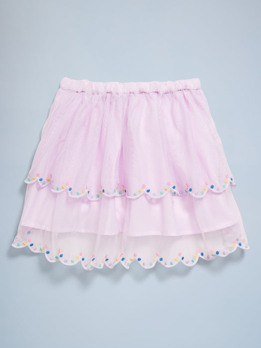 Birthday Tiered Tulle Skirt for Toddler Girls