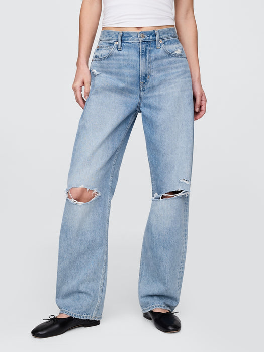 High Rise Barrel Jeans