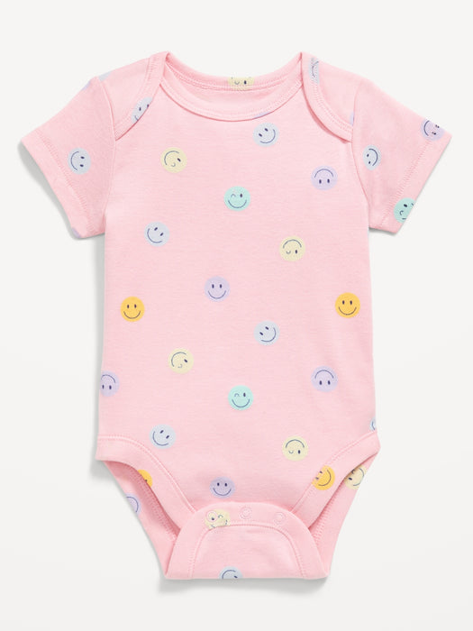 Printed Short-Sleeve Bodysuit for Baby