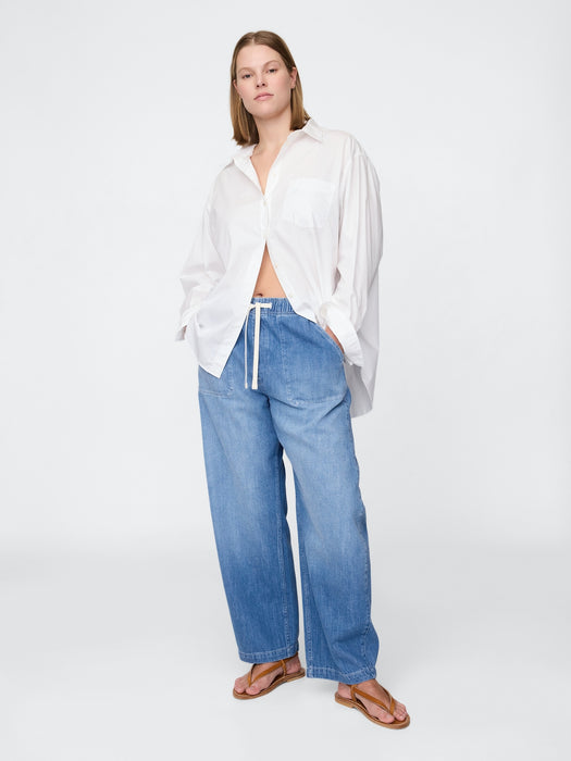High Rise Easy Barrel Jeans