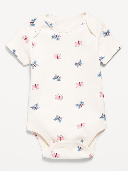 Printed Short-Sleeve Bodysuit for Baby