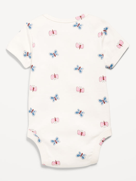 Printed Short-Sleeve Bodysuit for Baby