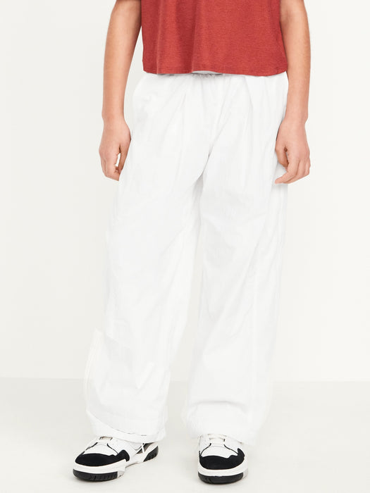 High-Waisted Crinkle Wide-Leg Pants for Girls