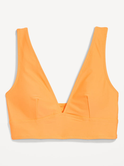 Matte Longline Bikini Swim Top