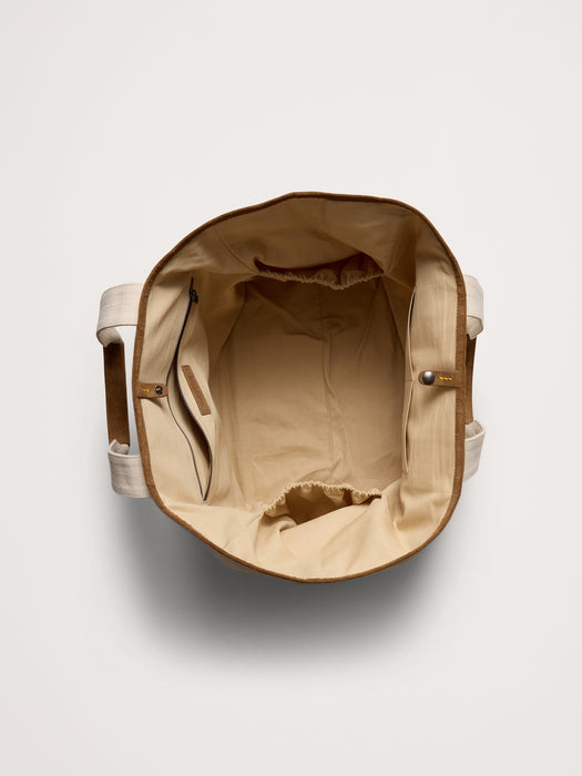 Canvas & Suede Weekend Tote
