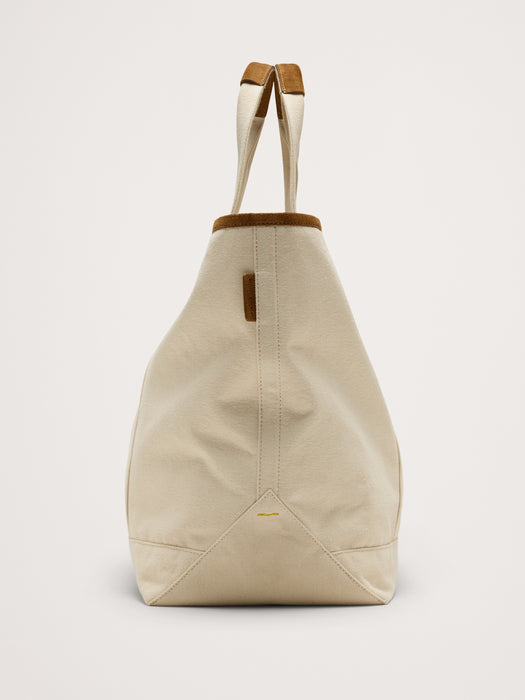 Canvas & Suede Weekend Tote