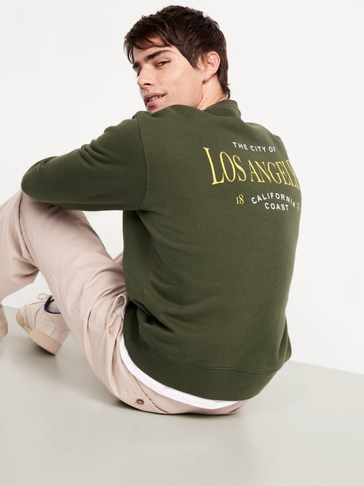 Loose Graphic Rotation Crew-Neck Sweatshirt