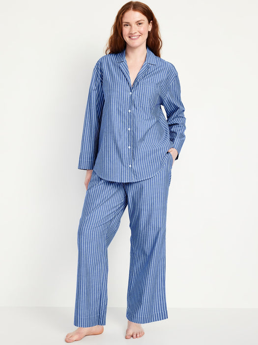 Poplin Pajama Pant Set