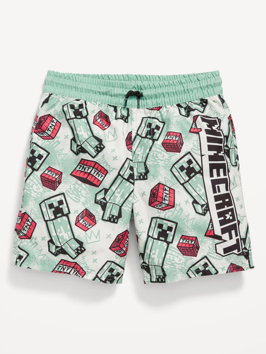 Minecraft™ Graphic Swim Trunks for Boys