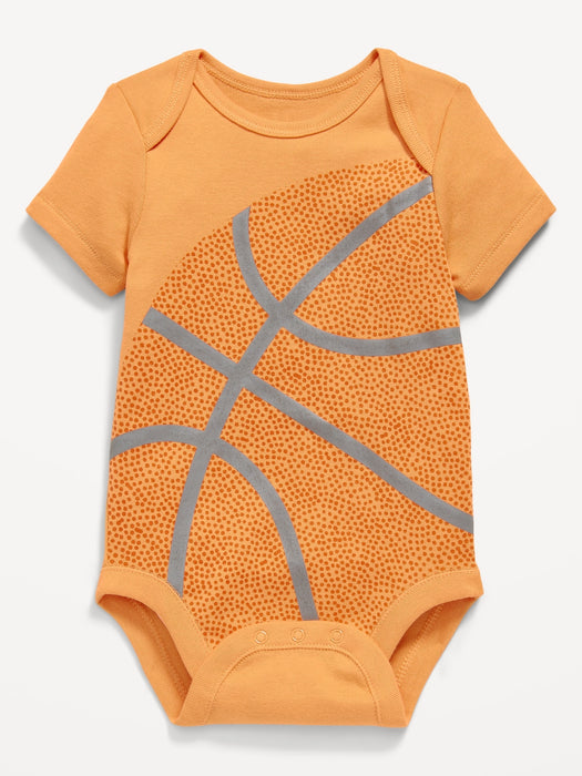 Short-Sleeve Unisex Graphic Bodysuit for Baby