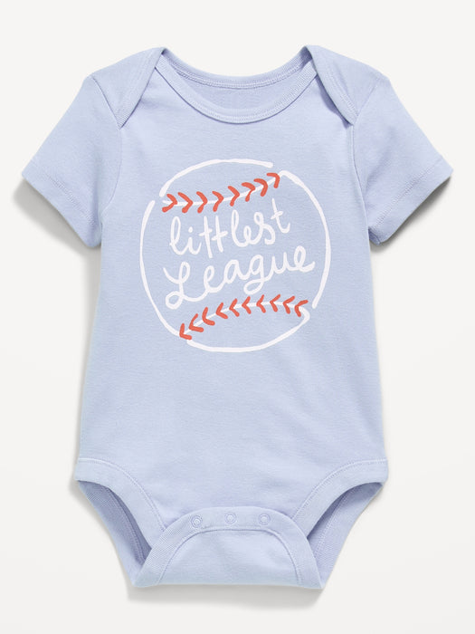 Short-Sleeve Unisex Graphic Bodysuit for Baby
