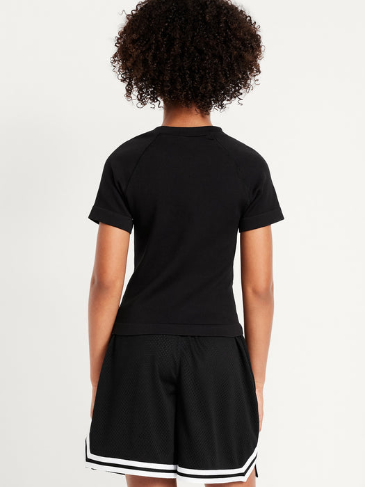 Fitted Seamless Performance Top for Girls