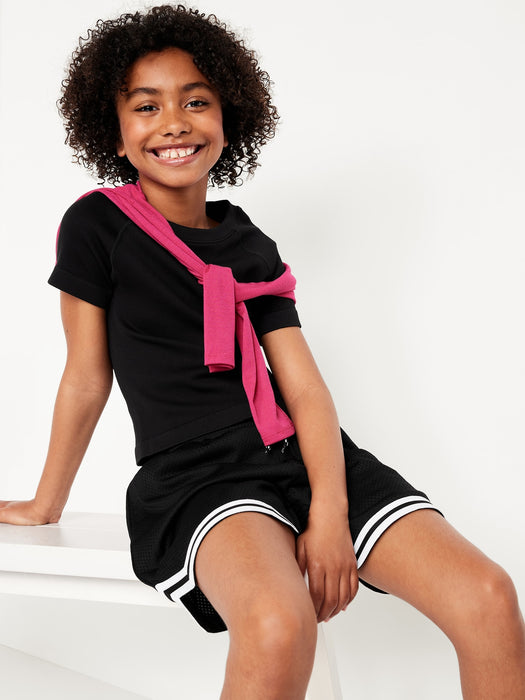 Fitted Seamless Performance Top for Girls