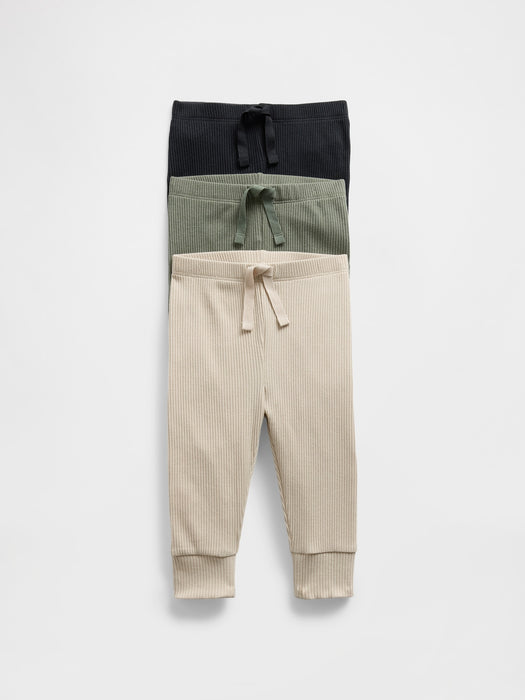 Baby First Favorites TinyRib Pants (3-Pack)