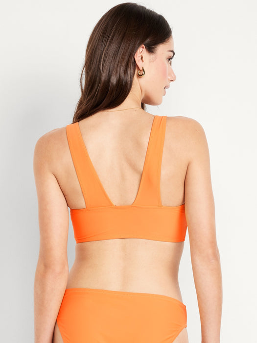 Matte Longline Bikini Swim Top