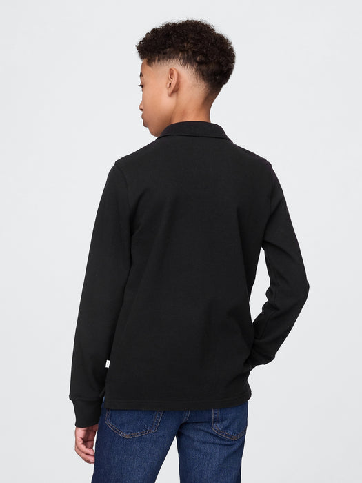 Kids Organic Cotton Uniform Polo Shirt