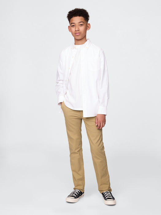 Kids Uniform Straight-Fit Stretch Khakis