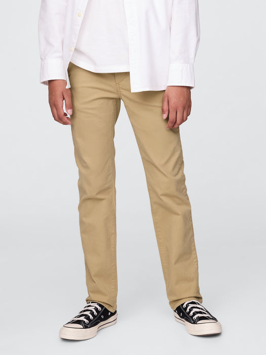 Kids Uniform Straight-Fit Stretch Khakis