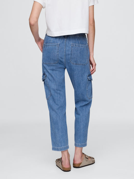 Denim Easy Cargo Joggers