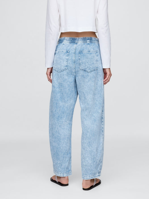 High Rise Easy Barrel Jeans