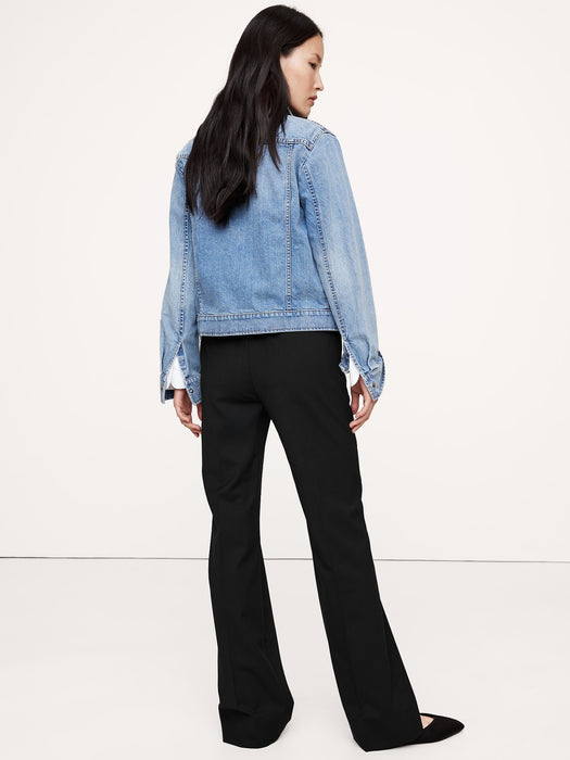 Ultra High-Rise Modern Slim Italian Lightweight Wool Pant