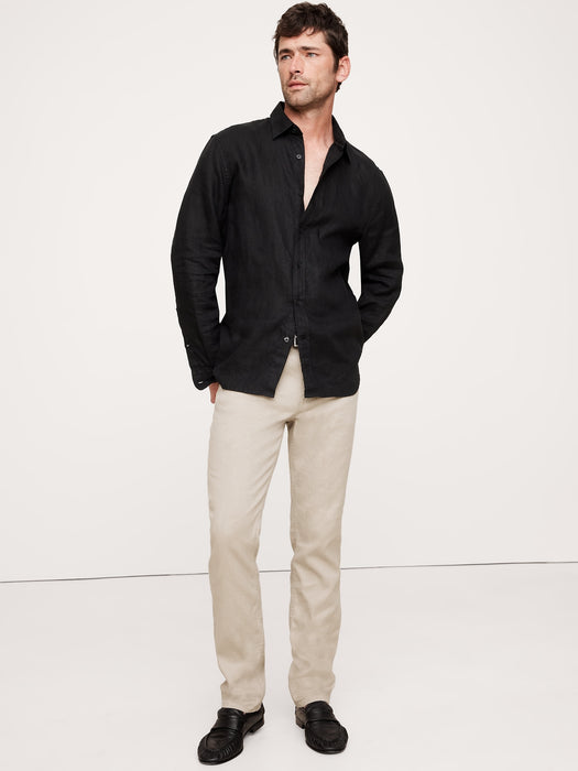Slim Linen-Cotton Traveler Pant