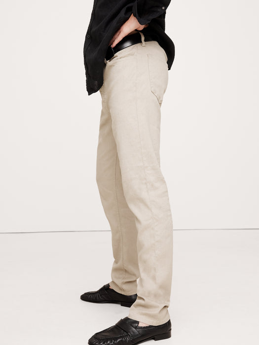Slim Linen-Cotton Traveler Pant