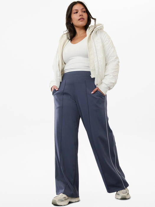 Venice High Rise Track Stripe Wide Leg Pant