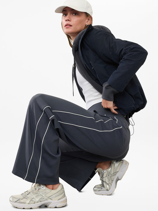 Venice High Rise Track Stripe Wide Leg Pant