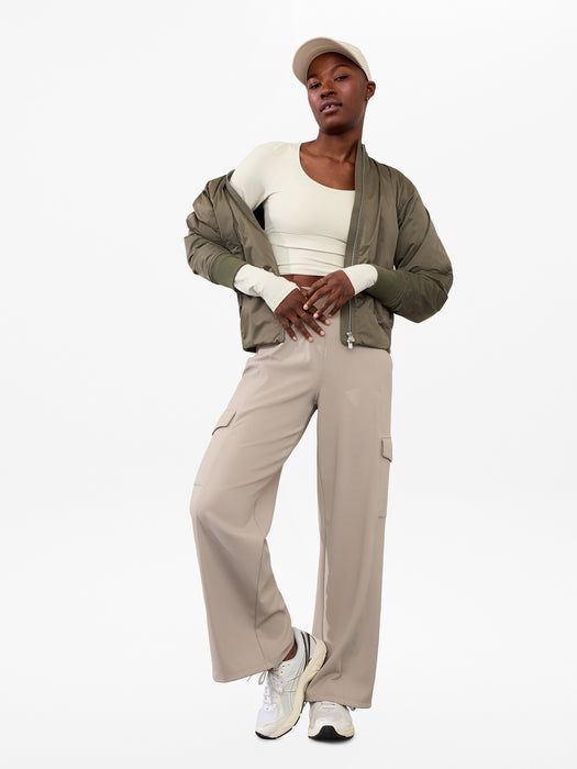 Venice High Rise Wide Leg Cargo Pant