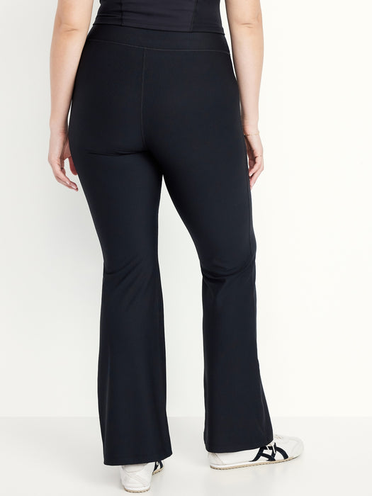 Extra High-Waisted PowerSoft Rib Flare Leggings