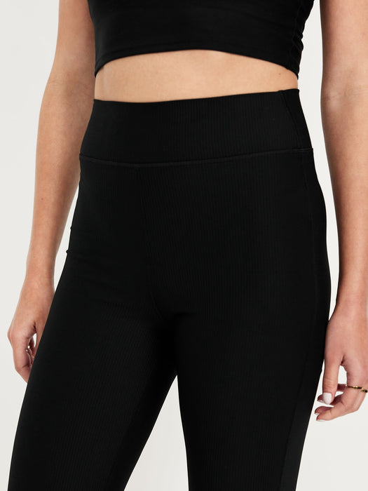 Extra High-Waisted PowerSoft Rib Flare Leggings