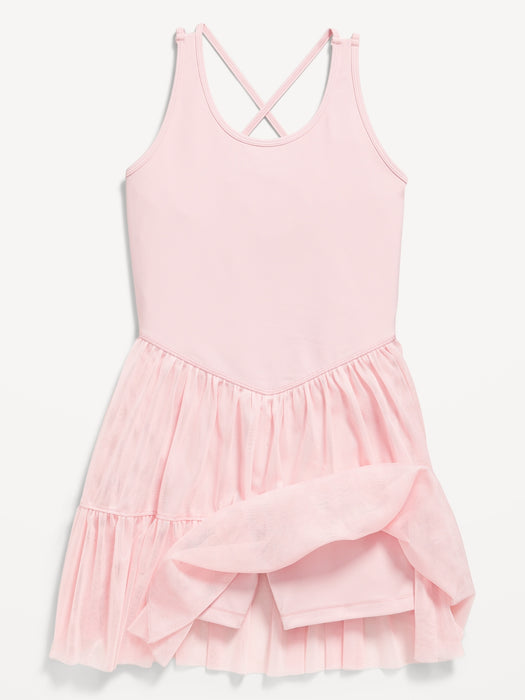 PowerSoft Sleeveless Tutu Athletic Dress for Girls