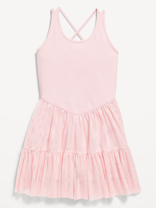 PowerSoft Sleeveless Tutu Athletic Dress for Girls