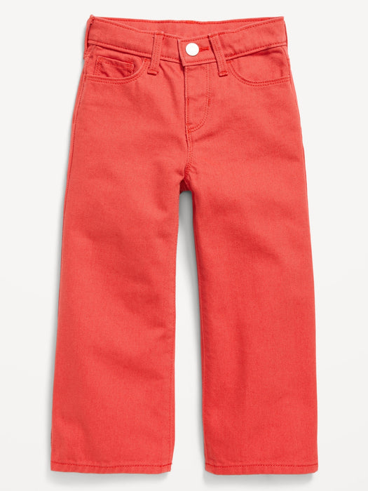 High-Waisted Baggy Wide-Leg Jeans for Toddler Girls