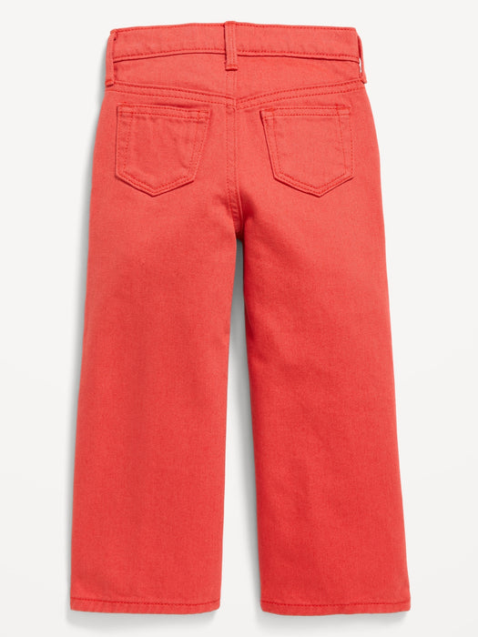 High-Waisted Baggy Wide-Leg Jeans for Toddler Girls