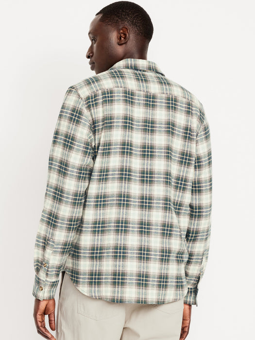 Plaid Flannel Pocket Shirt