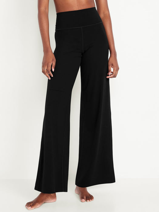 High-Waisted StudioSmooth Wide-Leg Pants