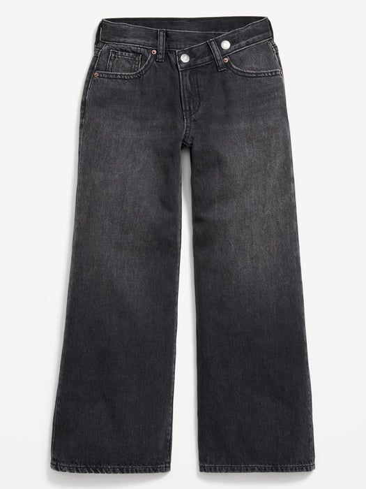 High-Waisted Super Baggy Wide-Leg Cargo Jeans for Girls